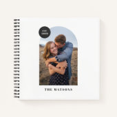 ブラックモダンアーカスタムチ・フォトアルバム・ジャーナル ノートブック (正面)