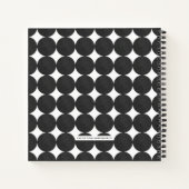 ブラックモダンアーカスタムチ・フォトアルバム・ジャーナル ノートブック (裏面)