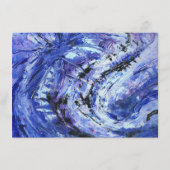 ブラックモダンアートウェディングレセプション エンクロージャーカード (裏面)