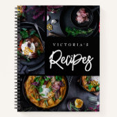 ブラックモダンカスタムレシピ ノートブック (正面)