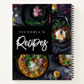 ブラックモダンカスタムレシピ ノートブック (裏面)