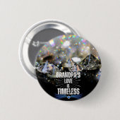 ブラックモダンキュートじいちゃんグランプスシックユニーク 缶バッジ (正面&裏面)