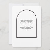 ブラックモダングラードアーチ写真院発表 サンキューカード (裏面)