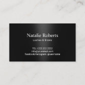 ブラックモダングリッタードリップサロン&スパロイヤリティ ロイヤリティカード (裏面)