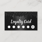 ブラックモダングリッタードリップサロン&スパロイヤリティ ロイヤリティカード (正面)