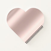 ブラックモダングリッターバラ金ゴールドモノグラム ノートブック (裏面)