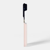 ブラックモダングリッターバラ金ゴールドモノグラム iPhoneケース (左側面)