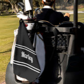 ブラックモダンゴルファークラシックスポーツ名モノグラム ゴルフタオル