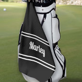 ブラックモダンゴルファークラシックスポーツ名モノグラム ゴルフタオル