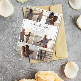 ブラックモダンシックなコラージュ6枚の写真カップル結婚ズ