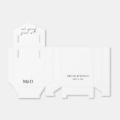 ブラックモダンシンプルのスクリプト優先ボックス フェイバーボックス (折り畳みなし)