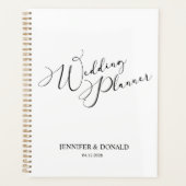 ブラックモダンシンプルウェディングプランナー追加 プランナー手帳 (正面)