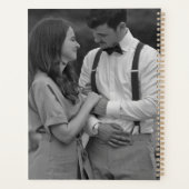 ブラックモダンシンプルウェディングプランナー追加 プランナー手帳 (裏面)