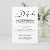 ブラックモダンシンプル詳細結婚エンクロージャカード エンクロージャーカード (スタンド正面)