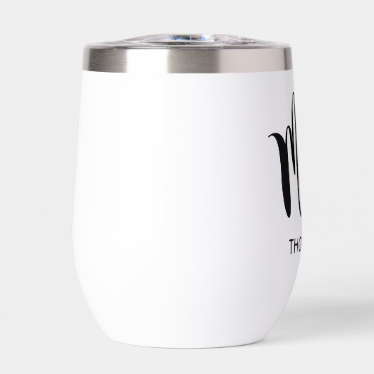 ブラックモダンスクリプパーソナライズされたト結婚の (正面)