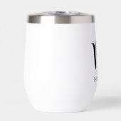 ブラックモダンスクリプパーソナライズされたト結婚氏 (正面)