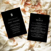 ブラックモダンスクリプ結婚ト・モノグラムの詳細