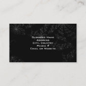 ブラックモダンスターリーナイトデザイン 名刺 (裏面)