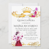 ブラックモダンストライプファッションキンセアニェラパーティー 招待状 (正面)