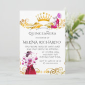 ブラックモダンストライプファッションキンセアニェラパーティー 招待状 (スタンド正面)