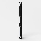 ブラックモダンストライプ（モノグラム） Case-Mate iPhoneケース (裏面/左)