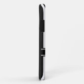 ブラックモダンストライプ（モノグラム） Case-Mate iPhoneケース (裏面/右)