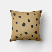 ブラックモダンスポットゴールデロッド金ゴールドベージュタン クッション (裏面)