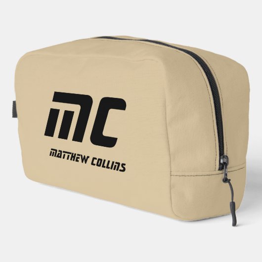 ブラックモダンタイポグラフィベクールイゲシンプル夫 ドップキット (右コーナー)