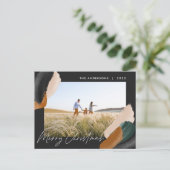 ブラックモダンテラミニマルコッタ水彩写真 シーズンポストカード (スタンド正面)