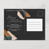 ブラックモダンテラミニマルコッタ水彩写真 シーズンポストカード (裏面)