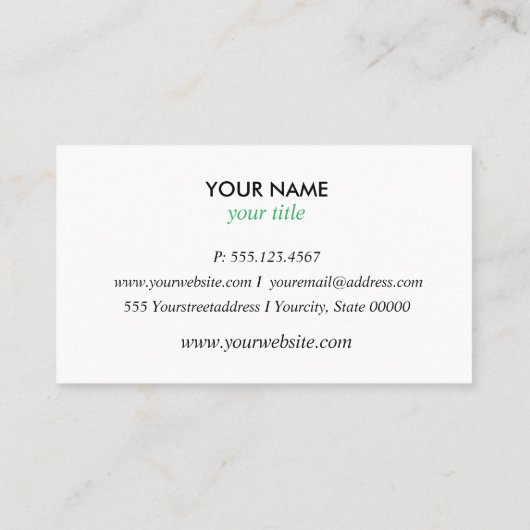 ブラックモダントレンディークリーニングサービスロゴ 名刺 (裏面)