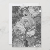 ブラックモダンバラ結婚式招待状 招待状 (裏面)