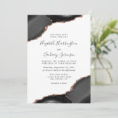 ブラックモダンバラ金ゴールドアゲートコーナ結婚ーズ 招待状 (スタンド正面)