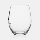 ブラックモダンビジネスカスタム会社ロゴウイスキー ステムなしワイングラス (左)