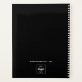 ブラックモダンビジネスロゴ2024 プランナー手帳 (裏面)