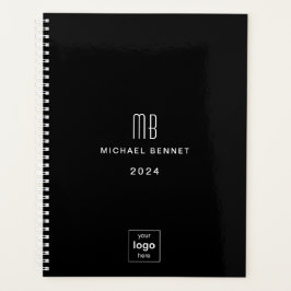 ブラックモダンビジネスロゴ2024 プランナー手帳