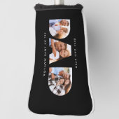 ブラックモダンフォトゴルフギフトパーソナライズされたforパパ ゴルフヘッドカバー (回転90)