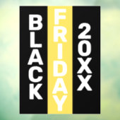 ブラックモダンフライデー・ビジネス・ロゴ・ディスプレイ20XX ウィンドウサイン (シート3)