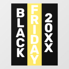 ブラックモダンフライデー・ビジネス・ロゴ・ディスプレイ20XX ウィンドウサイン