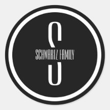 ブラックモダンプリムステッカー