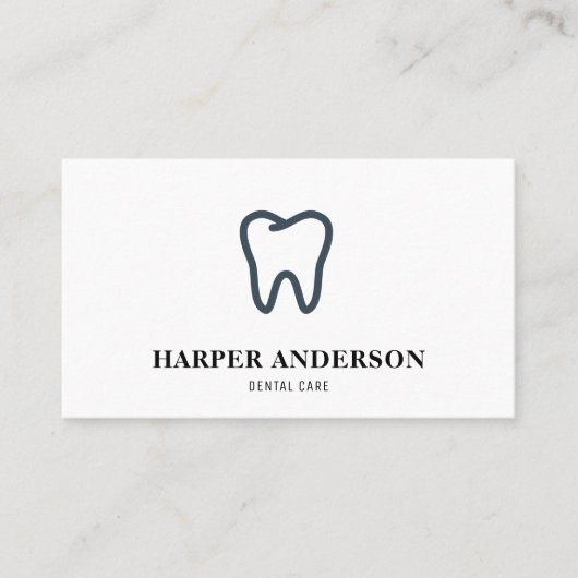 ブラックモダンプロフェッショナルデンタルケア 名刺 (正面)