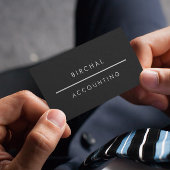 ブラックモダンプロフェッショナル会計財務 名刺