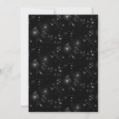 ブラックモダンホリーベリーリースクリスマスパーティー 招待状 (裏面)