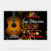 ブラックモダンホルツ・ギター・レッスンアクリルサイン アクリルサイン (正面)