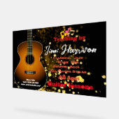 ブラックモダンホルツ・ギター・レッスンアクリルサイン アクリルサイン (傾斜)