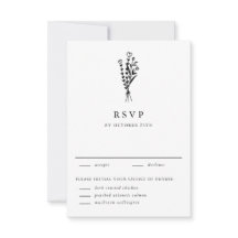 ブラックモダンミニマルフローラブーケ結婚ス