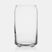 ブラックモダンモノグラムイニシャル缶ガラス ガラス缶 (左)