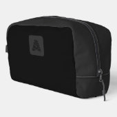 ブラックモダンモノグラムシンプルミニマリスト ドップキット (右コーナー)