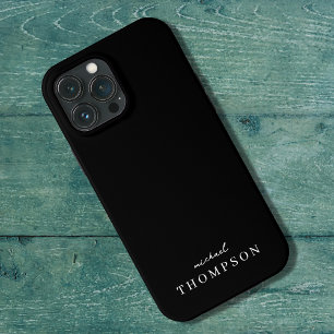 ブラックモダンラグジュアリープロフェッショナルモノグラム iPhone 13 PRO MAXケース