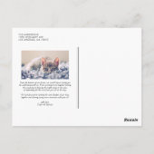 ブラックモダンラブラ結婚クの書道 ポストカード (裏面)